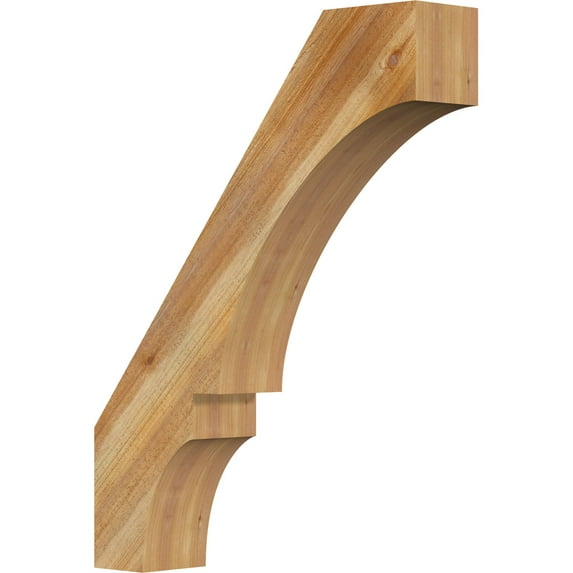 6"W x 28"D x 36"H Balboa Rough Sawn Knee Brace, Western Red Cedar