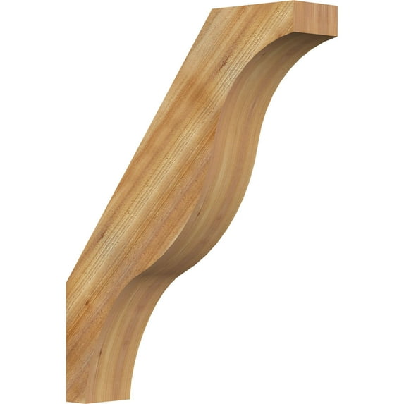 6"W x 28"D x 36"H Funston Rough Sawn Knee Brace, Western Red Cedar