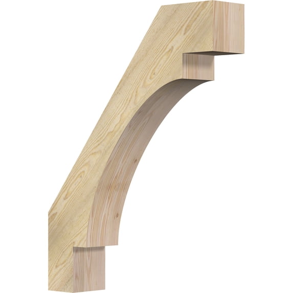 6"W x 28"D x 36"H Merced Rough Sawn Knee Brace, Douglas Fir