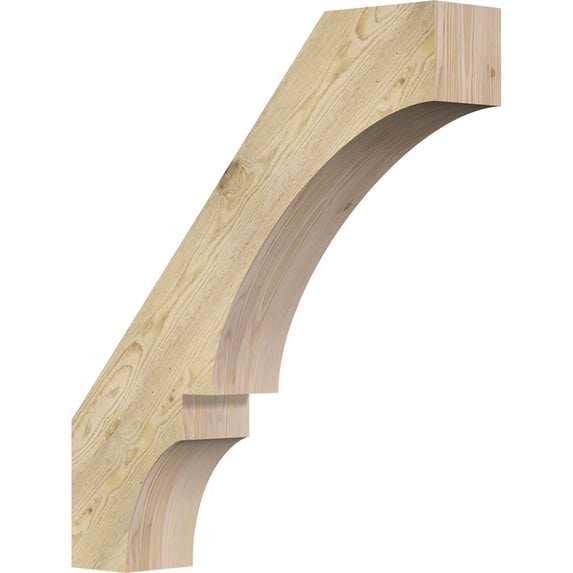 6"W x 30"D x 34"H Balboa Rough Sawn Knee Brace, Douglas Fir