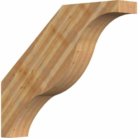6"W x 30"D x 36"H Funston Rough Sawn Brace, Western Red Cedar