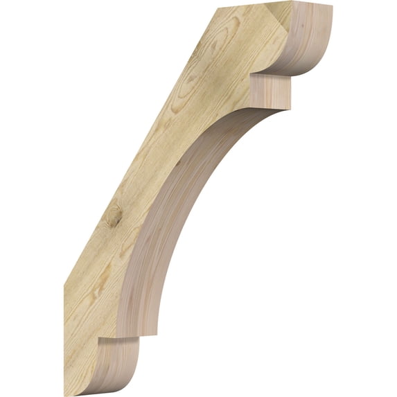 6"W x 30"D x 38"H Olympic Rough Sawn Knee Brace, Douglas Fir