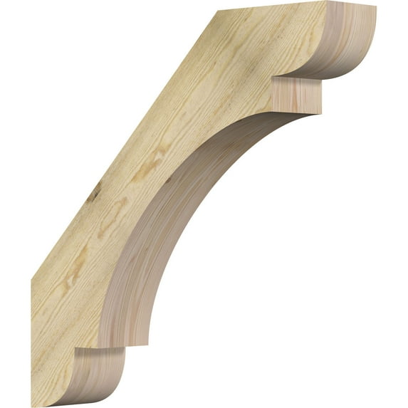 6"W x 32"D x 32"H Olympic Rough Sawn Knee Brace, Douglas Fir