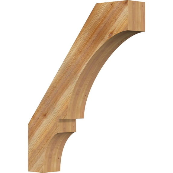6"W x 32"D x 40"H Balboa Rough Sawn Knee Brace, Western Red Cedar