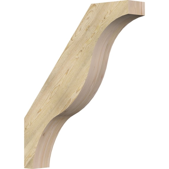 6"W x 34"D x 40"H Funston Rough Sawn Knee Brace, Douglas Fir