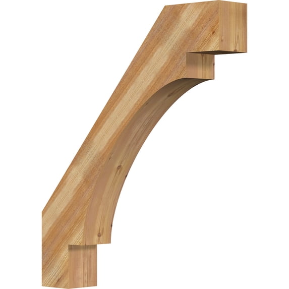 6"W x 34"D x 40"H Merced Rough Sawn Knee Brace, Western Red Cedar