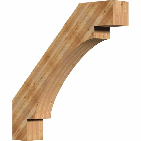 6"W x 36"D x 36"H Merced Rough Sawn Brace, Western Red Cedar