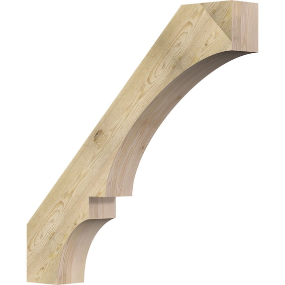 6"W x 42"D x 42"H Balboa Rough Sawn Knee Brace, Douglas Fir