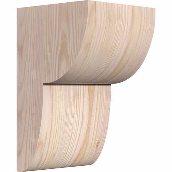 6"W x 6"D x 10"H Crestline Rough Sawn Corbel, Douglas Fir