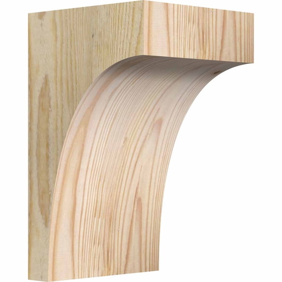 6"W x 6"D x 10"H Huntington Rough Sawn Corbel, Douglas Fir