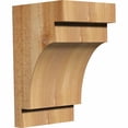 thumbnail image 1 of 6"W x 6"D x 10"H Mediterranean Rough Sawn Corbel, Western Red Cedar, 1 of 9