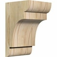 thumbnail image 1 of 6"W x 6"D x 10"H New Brighton Rough Sawn Corbel, Douglas Fir, 1 of 9