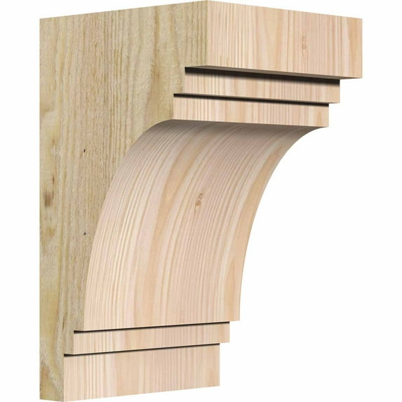 6"W x 6"D x 10"H Pescadero Rough Sawn Corbel, Douglas Fir