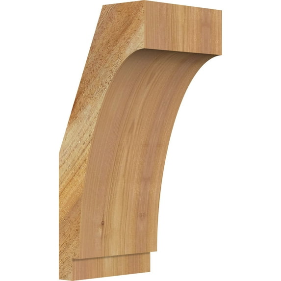 6"W x 6"D x 14"H Imperial Rough Sawn Knee Brace, Western Red Cedar