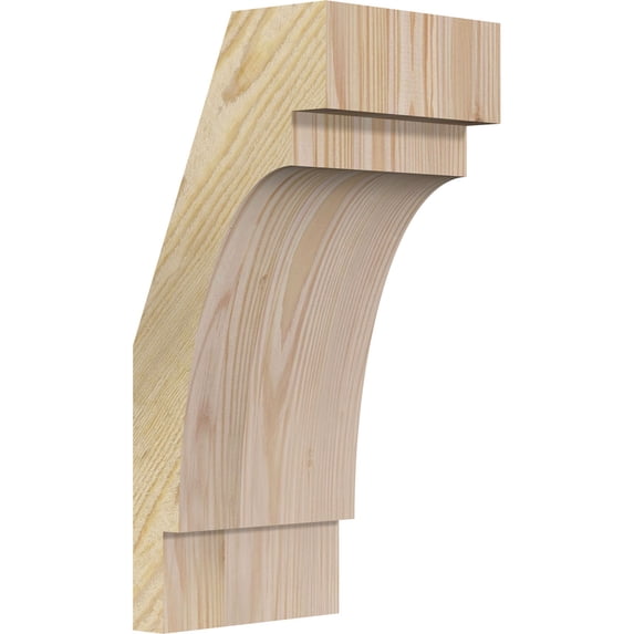 6"W x 6"D x 14"H Merced Rough Sawn Knee Brace, Douglas Fir