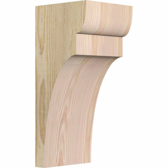 6"W x 6"D x 14"H Yorktown Rough Sawn Corbel, Douglas Fir