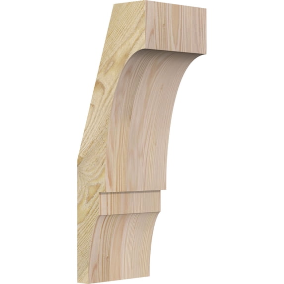 6"W x 6"D x 18"H Balboa Rough Sawn Knee Brace, Douglas Fir