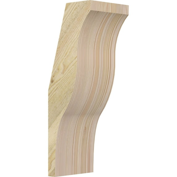 6"W x 6"D x 18"H Funston Rough Sawn Knee Brace, Douglas Fir