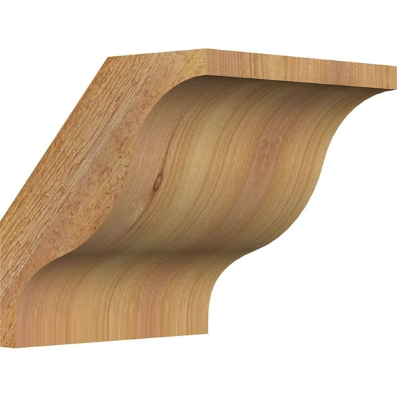6"W x 6"D x 6"H Funston Rough Sawn Knee Brace, Western Red Cedar