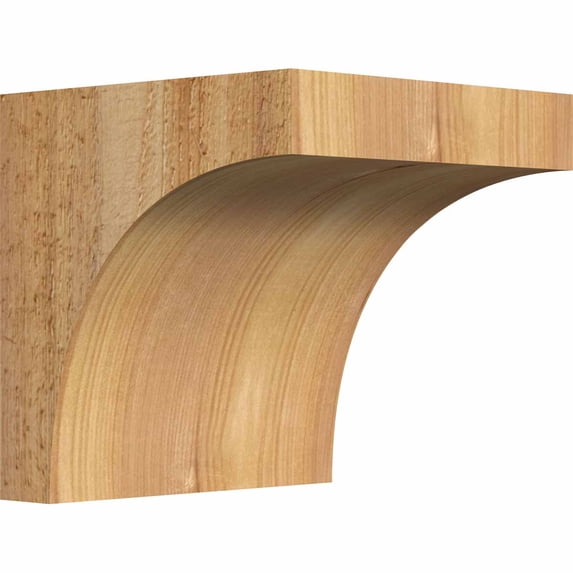 6"W x 6"D x 6"H Huntington Rough Sawn Corbel, Western Red Cedar