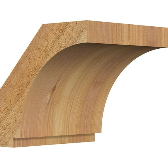 6"W x 6"D x 6"H Imperial Rough Sawn Knee Brace, Western Red Cedar