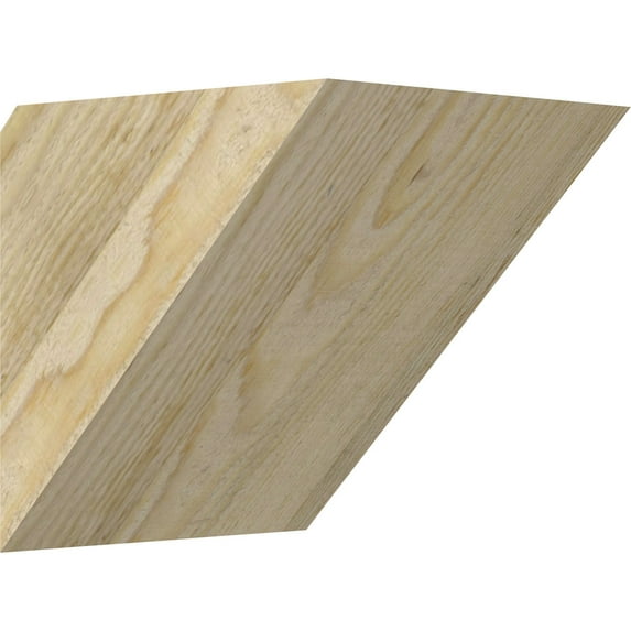 6"W x 6"D x 6"H Traditional Rough Sawn Knee Brace, Douglas Fir