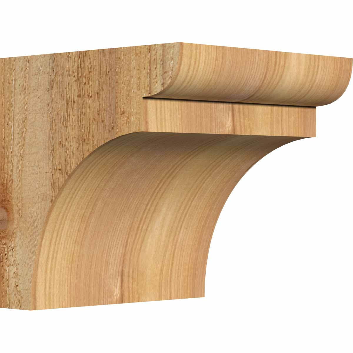 6" x 6" Western Red Cedar Rough Sawn Corbel