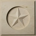 thumbnail image 1 of 6"W x 6"H x 1"P Austin Star Rosette, Alder, 1 of 13