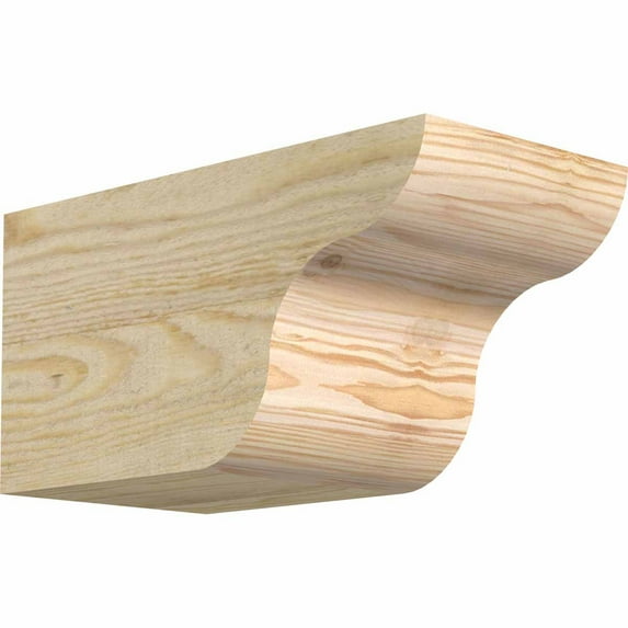 6"W x 6"H x 12"L Carmel Rough Sawn Rafter Tail, Douglas Fir