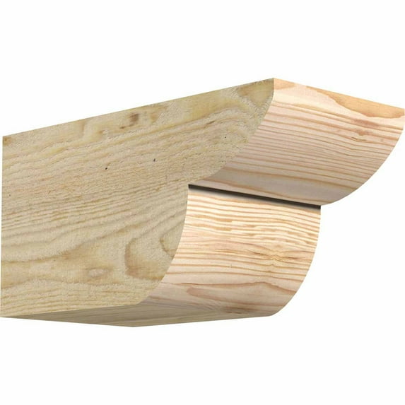 6"W x 6"H x 12"L Crestline Rough Sawn Rafter Tail, Douglas Fir
