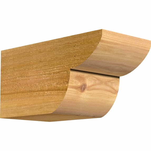 6"W x 6"H x 12"L Crestline Rough Sawn Rafter Tail, Western Red Cedar