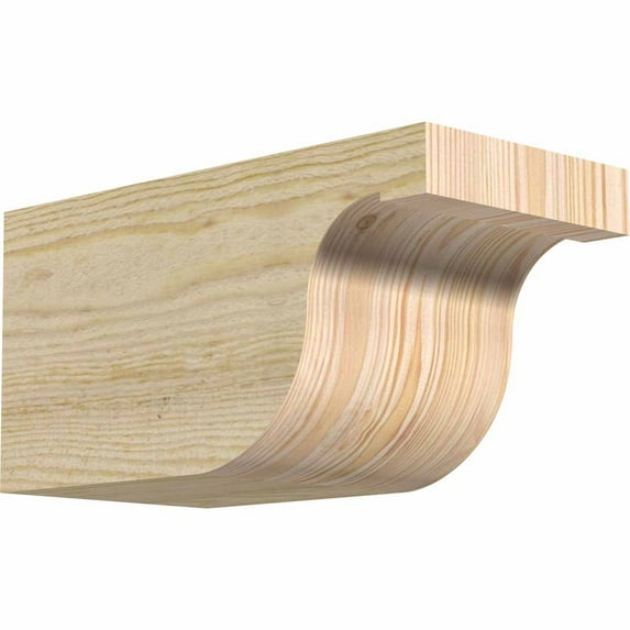 6"W x 6"H x 12"L Del Monte Rough Sawn Rafter Tail, Douglas Fir