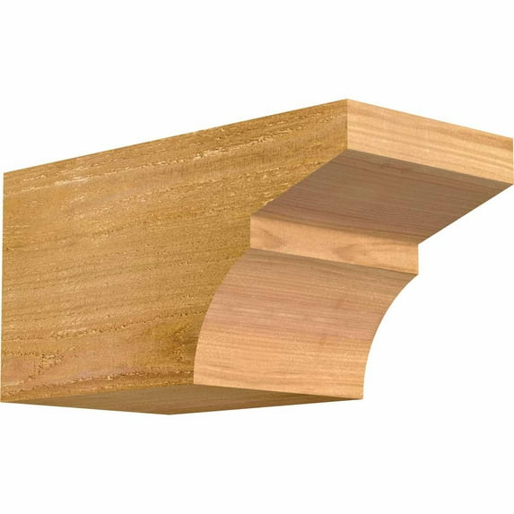 6"W x 6"H x 12"L Monterey Rough Sawn Rafter Tail, Western Red Cedar