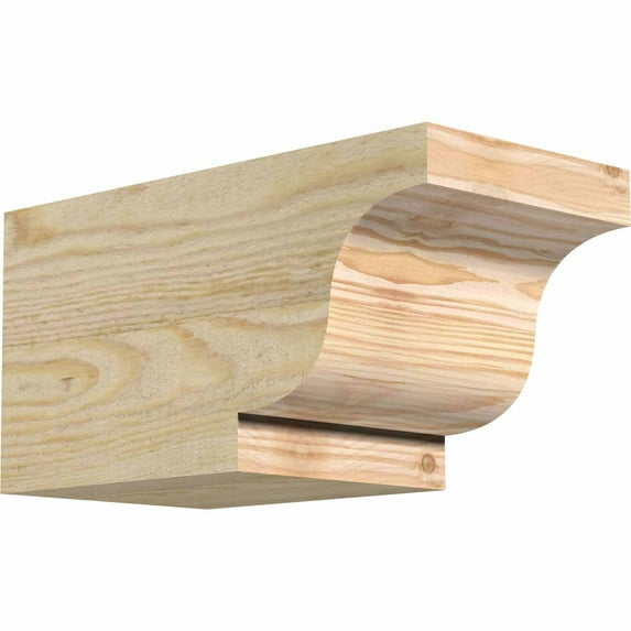 6"W x 6"H x 12"L Newport Rough Sawn Rafter Tail, Douglas Fir