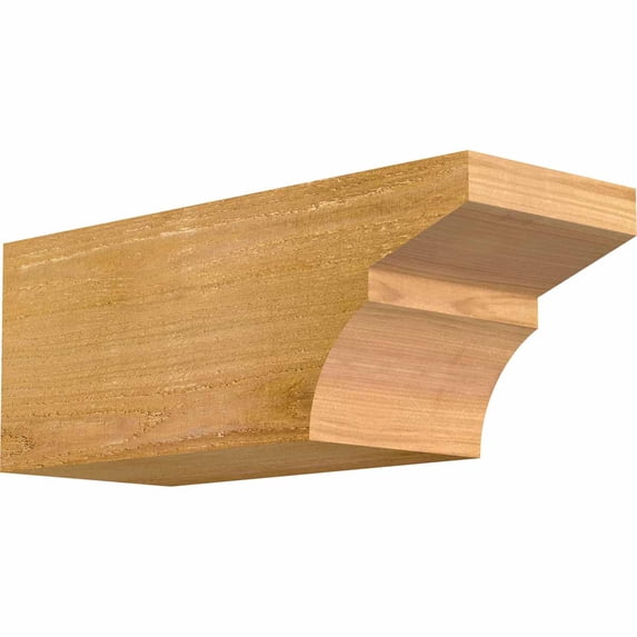 6"W x 6"H x 16"L Monterey Rough Sawn Rafter Tail, Western Red Cedar