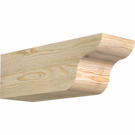 6"W x 6"H x 18"L Carmel Rough Sawn Rafter Tail, Douglas Fir