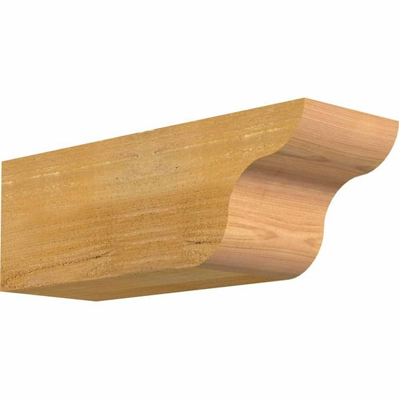 6"W x 6"H x 18"L Carmel Rough Sawn Rafter Tail, Western Red Cedar
