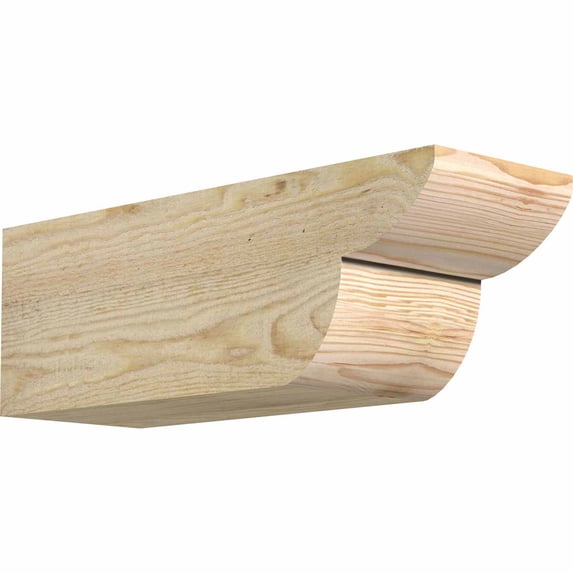 6"W x 6"H x 18"L Crestline Rough Sawn Rafter Tail, Douglas Fir