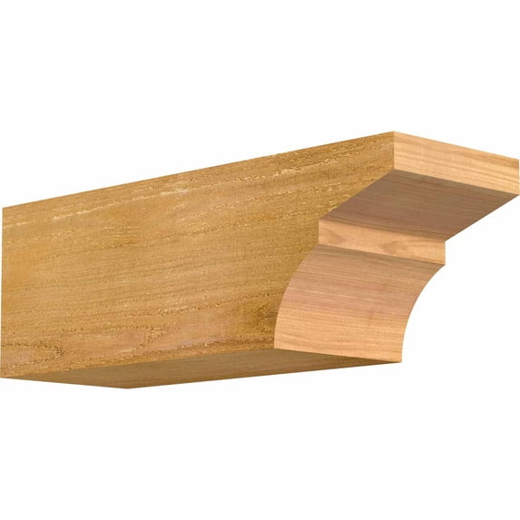6"W x 6"H x 18"L Monterey Rough Sawn Rafter Tail, Western Red Cedar