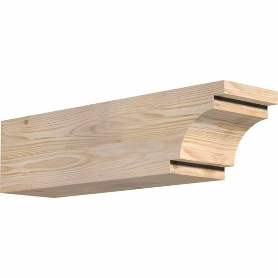 6"W x 6"H x 24"L Mediterranean Rough Sawn Rafter Tail, Douglas Fir