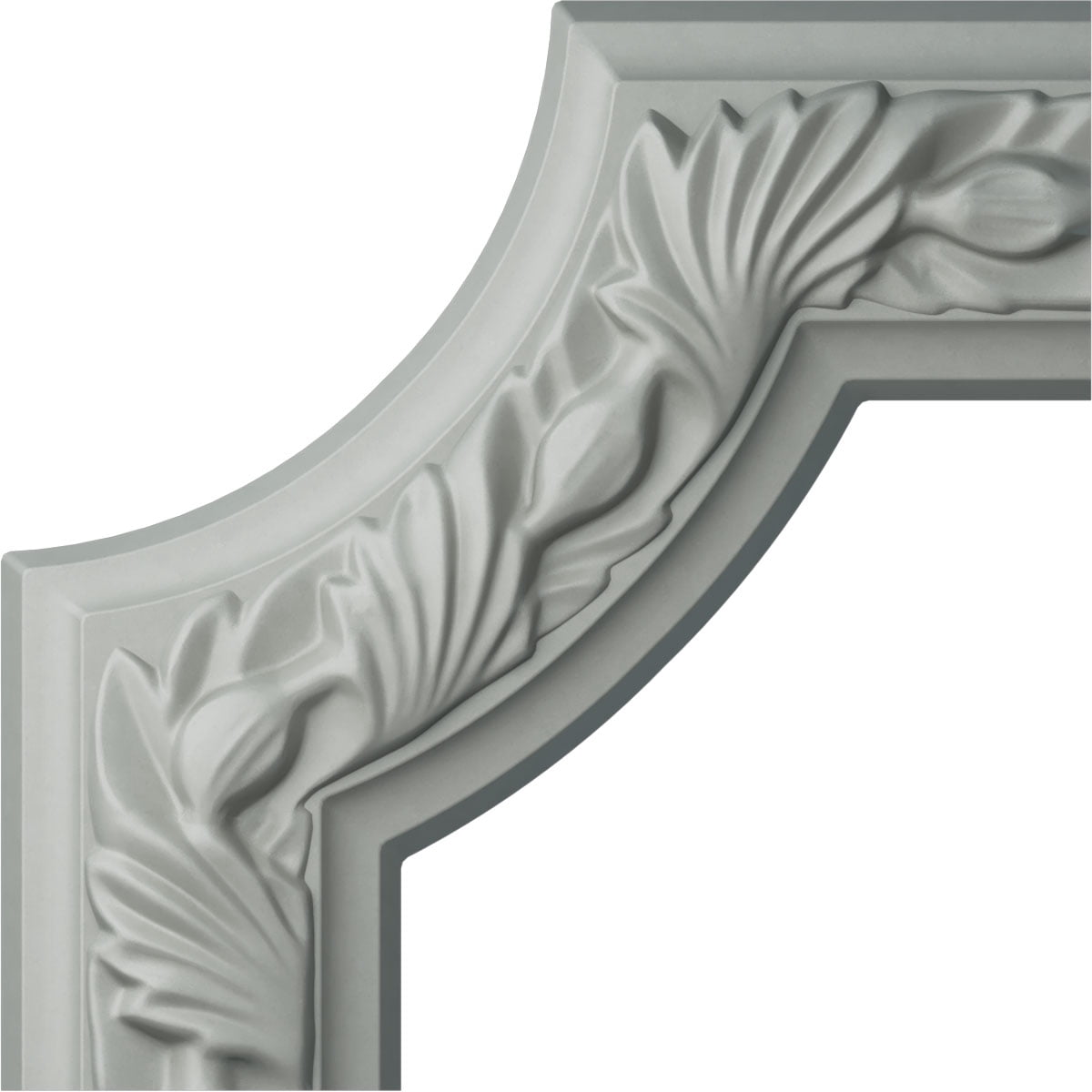 6"W x 6"H x 3/4"P Milton Running Leaf Panel Moulding Corner (matches moulding PML02X00MI)
