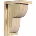 thumbnail image 1 of 6"W x 8"D x 12"H Crestline Rough Sawn Corbel w/Backplate, Douglas Fir, 1 of 9