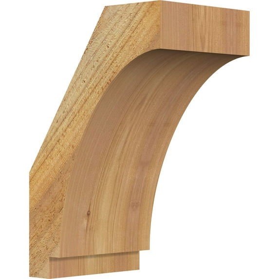 6"W x 8"D x 12"H Imperial Rough Sawn Knee Brace, Western Red Cedar