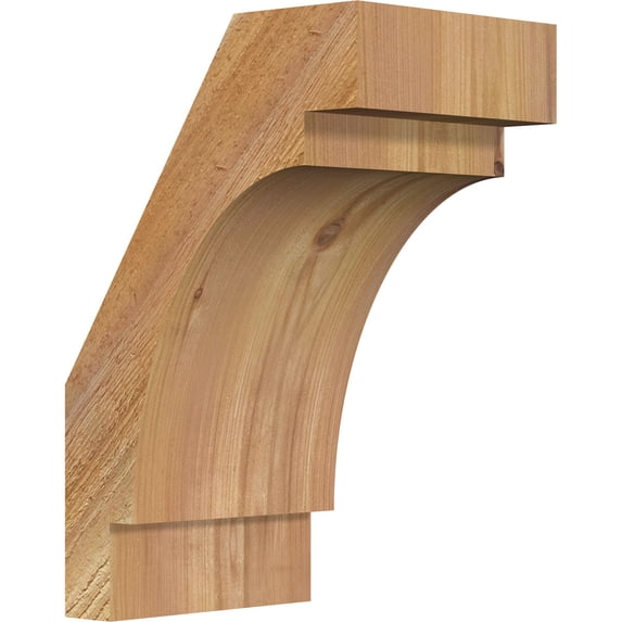 6"W x 8"D x 12"H Merced Rough Sawn Knee Brace, Western Red Cedar
