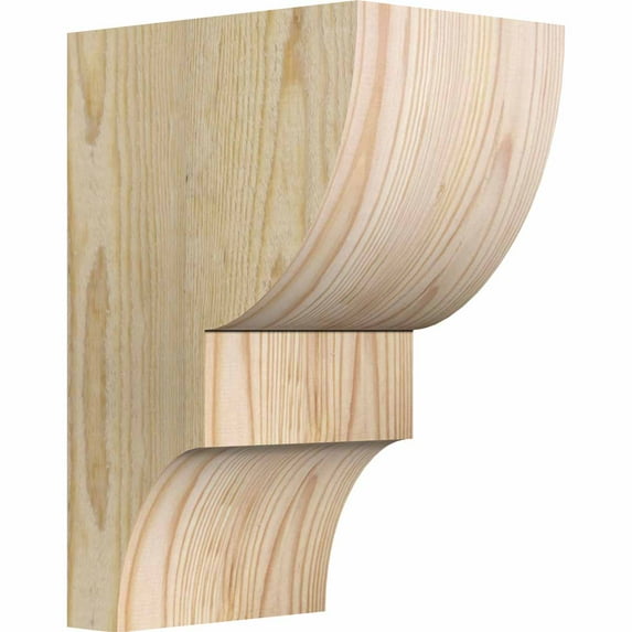 6"W x 8"D x 12"H Ridgewood Rough Sawn Corbel, Douglas Fir