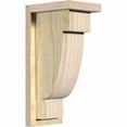 thumbnail image 1 of 6"W x 8"D x 16"H Alpine Rough Sawn Corbel w/Backplate, Douglas Fir, 1 of 9