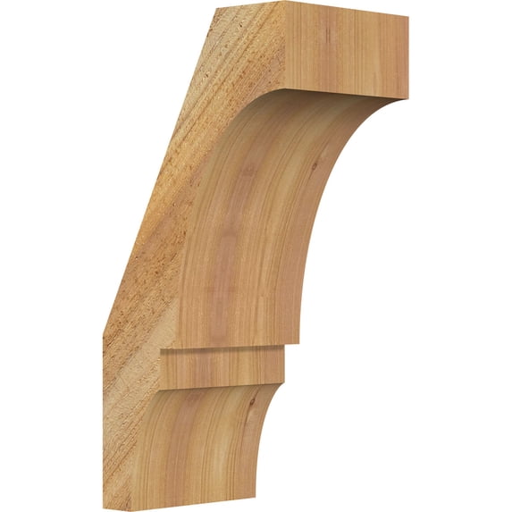 6"W x 8"D x 16"H Balboa Rough Sawn Knee Brace, Western Red Cedar
