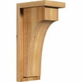 thumbnail image 1 of 6"W x 8"D x 16"H Huntington Rough Sawn Corbel w/Backplate, Western Red Cedar, 1 of 9