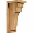 thumbnail image 1 of 6"W x 8"D x 16"H New Brighton Rough Sawn Corbel w/Backplate, Western Red Cedar, 1 of 9