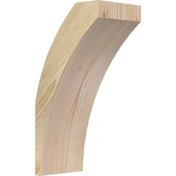 6"W x 8"D x 16"H Thorton Rough Sawn Knee Brace, Douglas Fir